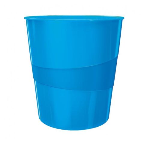 Coș de plastic Leitz WOW 15l albastru