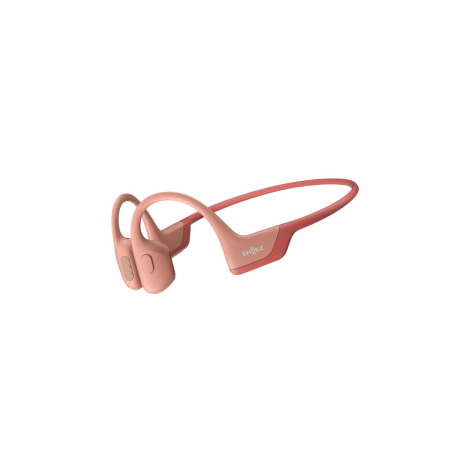 Căști Bluetooth Shokz OpenRun PRO în fața urechilor, roz S810PK