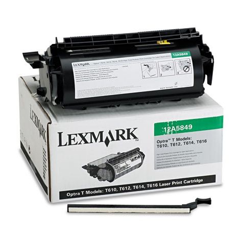 Toner Lexmark 12A5849 (T610, T612, T614), pentru imprimarea etichetelor, negru (black), original