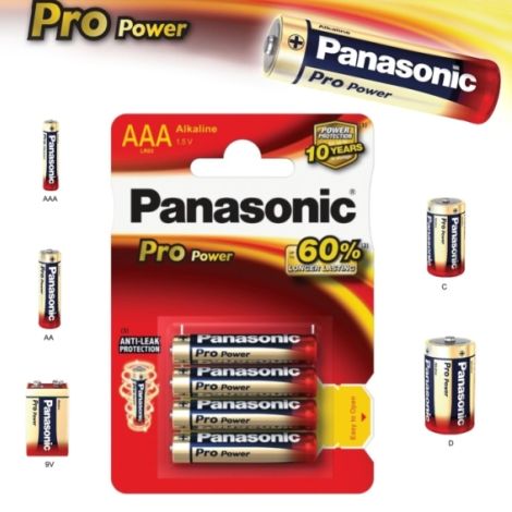 Baterie alcalina AAA Panasonic Pro Power LR03 4buc 09738