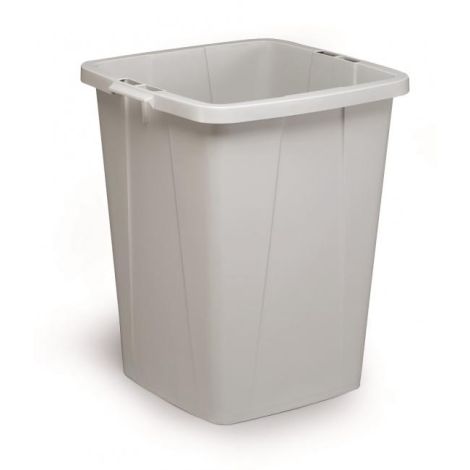 Coș de gunoi DURABIN de mare capacitate de 90 l din plastic gri