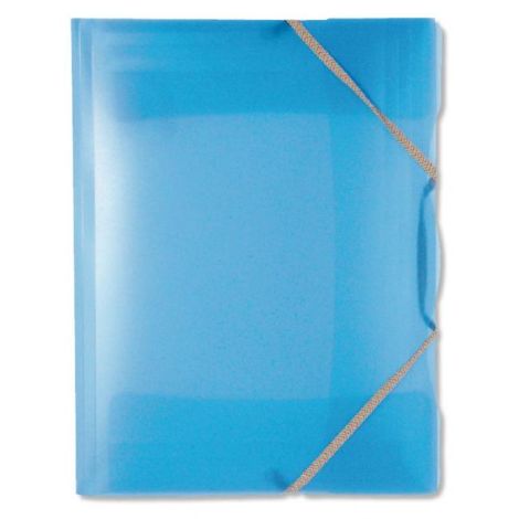 Ambalaj din plastic cu bandă de cauciuc PP Carton albastru opalin