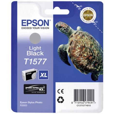 Cartuş Epson T1577, negru deschis (light black), original