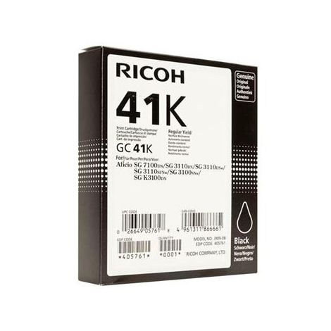 Cartuş Ricoh GC41K, 405765, negru (black), original