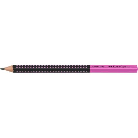 Pencil Grip Jumbo/HB Two Tone negru/roz 12 buc
