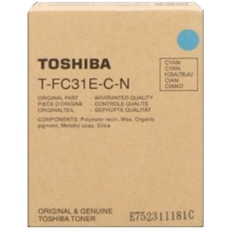 Toner Toshiba T-FC31E-C-N, azuriu (cyan), original