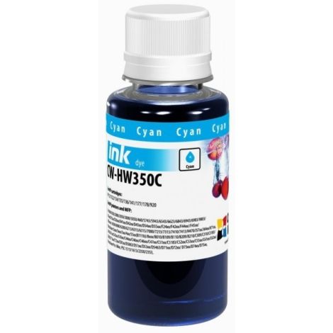 Cerneală pentru cartuşul HP 22 XL C (C9352CE), dye, azuriu (cyan), 100 ml
