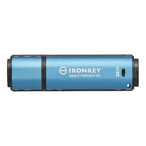 Kingston IronKey Vault Privacy 50/32 GB/USB 3.2/USB-A/Albastru IKVP50/32GB