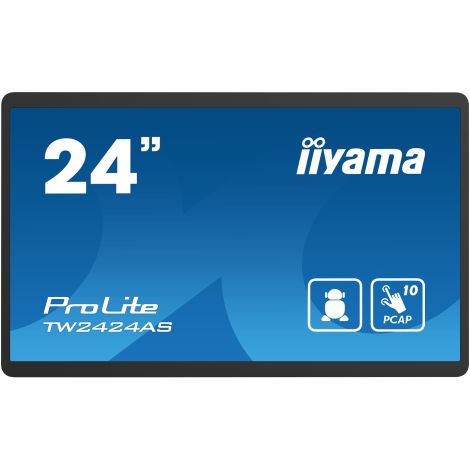 24" iiyama TW2424AS-B1: PCAP, Android 12, FHD TW2424AS-B1