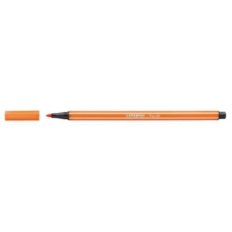 Marcator STABILO Pen 68 portocaliu fluorescent