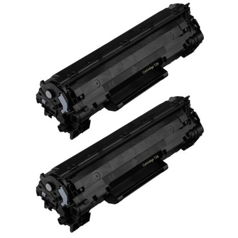 Toner Canon 726, CRG-726, pachet de două, negru (black), alternativ