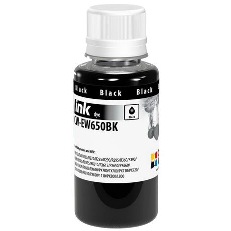 Cerneală pentru cartuşul Epson T0801, dye, negru (black), 100 ml