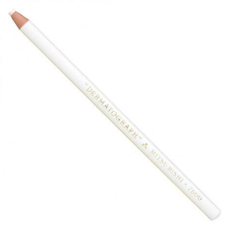 Creion de culoare uni DERMATOGRAF 7600 alb