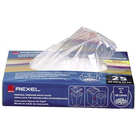 Saci de plastic Rexel S100 40 litri 100 buc