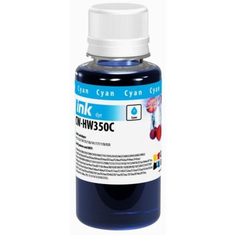 Cerneală pentru cartuşul HP 300 XL C (CC644EE), dye, azuriu (cyan), 100 ml