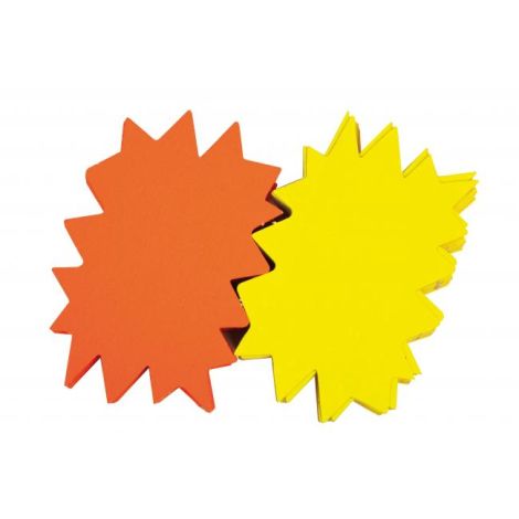 Arici din carton colorat etichetat, 12x16 cm, APLI, amestec galben-portocaliu