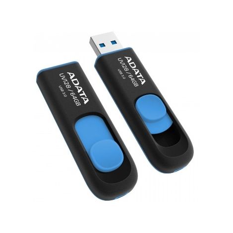 ADATA UV128/64GB/40MBps/USB 3.0/USB-A/Albastru AUV128-64G-RBE