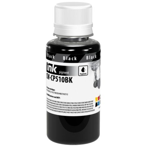 Cerneală pentru cartuşul Canon PG-510BK, pigment, negru (black), 100 ml