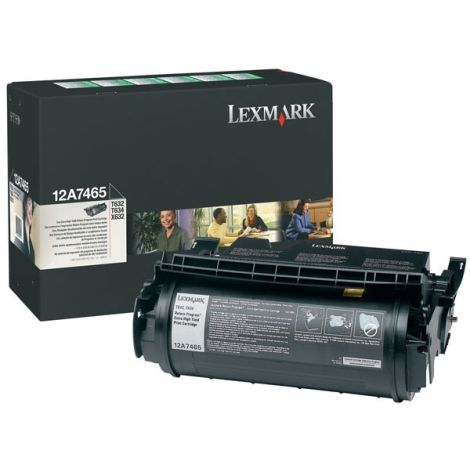 Toner Lexmark 12A7465 (T632, T634), negru (black), original