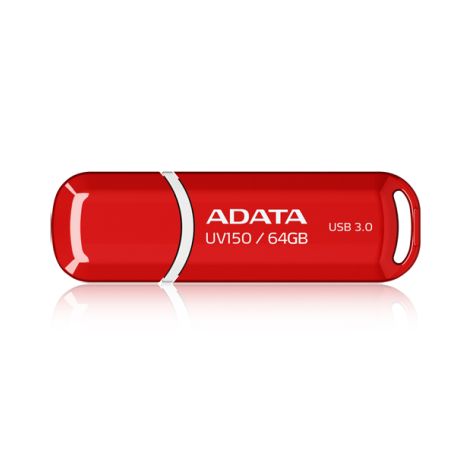 ADATA UV150/64GB/100MBps/USB 3.0/USB-A/Roșu AUV150-64G-RRD