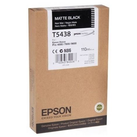 Cartuş Epson T5438, negru mat (matte black), original