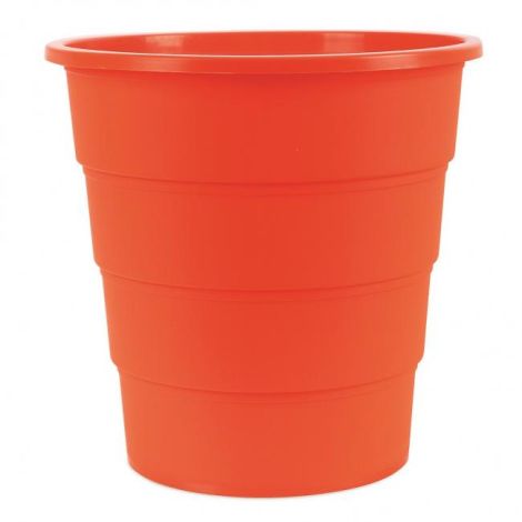 Coș de plastic pentru produse de birou 16l portocaliu