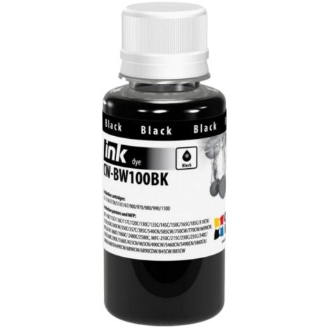 Cerneală pentru cartuşul Brother LC1240BK, dye, negru (black), 100 ml