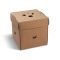 {Cutie pentru burgeri (PAP FSC Mix) kraft pliabil rezistent la grăsimi 145 x 145 x 150 mm [50 buc]}