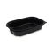 {Meniu bol pentru microunde (PP) nedivizat negru `M` 221 x 151 mm 850ml [50 buc]}